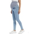 thumbnail image 5 of Zulora Women's Maternity Stretch Skinny Jeans High Waisted Over The Belly Tummy Support Denim Pants Comfortable Full Length, 5 of 5