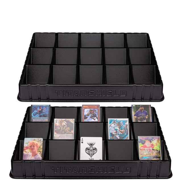 Bandeja para clasificar y repartir cartas TitanShield, 2 unidades, color negro