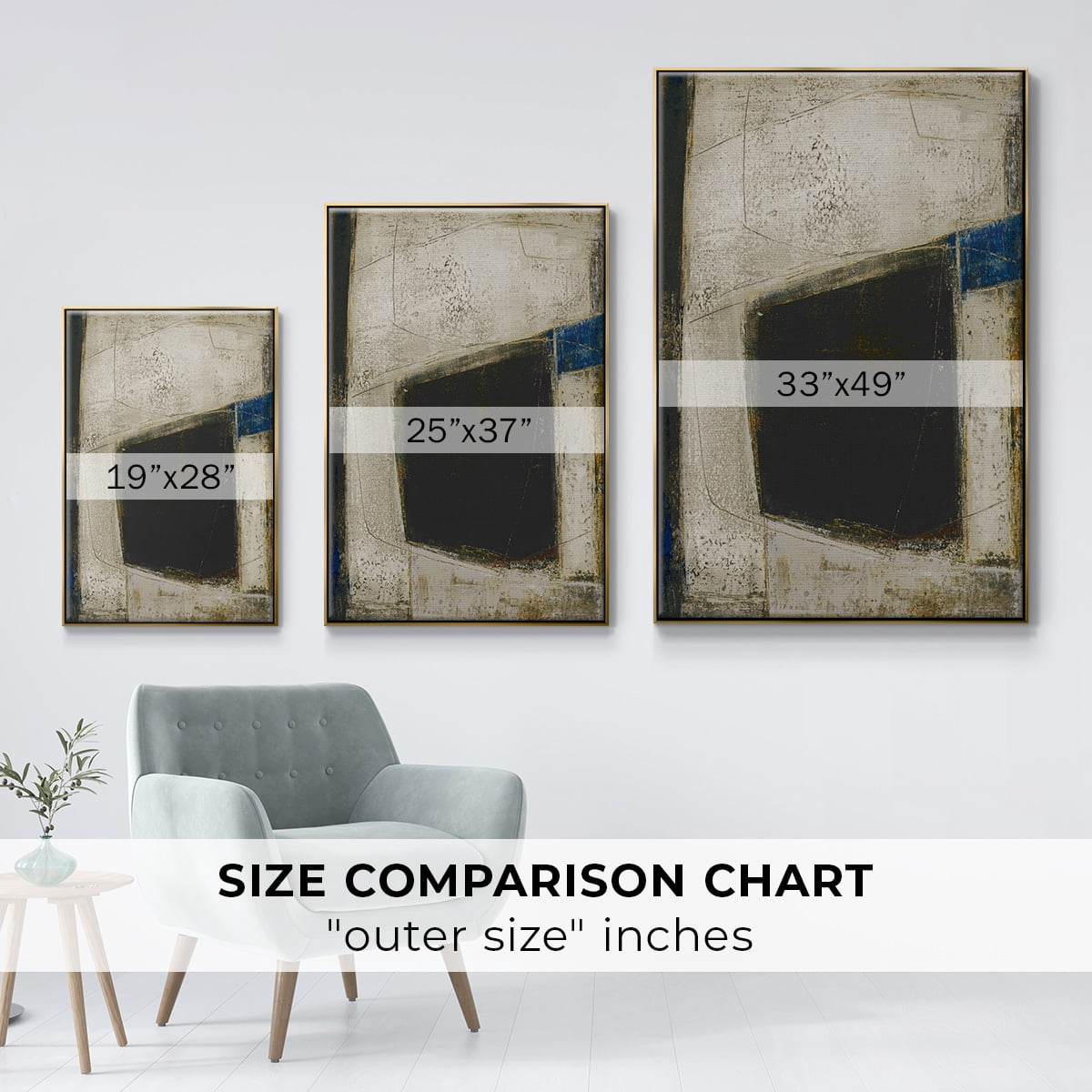 Policy of Truth II Framed Premium Gallery Wrapped Canvas - Ready to Hang - 25 x 37 - Gold Floating Frame