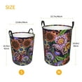 thumbnail image 5 of Haiem Vintage Floral Laundry Basket, Laundry Hamper, Collapsible Laundry Baskets, Dirty Clothes Hamper, Waterproof with Handles for College Dorm, Family-Medium, 5 of 8