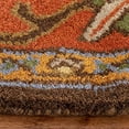 thumbnail image 4 of Safavieh Heritage Round Rug in Chocolate / Tangerine, 4 of 5
