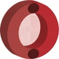 thumbnail image 1 of Ahgly Company Machine Washable Indoor Round Transitional Light Coral Pink Area Rugs, 5' Round, 1 of 7