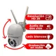 thumbnail image 2 of Cámara Wifi Seguridad Exterior Movimiento HD 2K Vigilancia Secucore I180ZW, 2 of 8