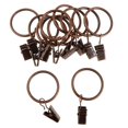 thumbnail image 1 of 12 anillas metálicas chapadas para cortinas con clips, 25 mm/32 mm de diámetro Cobre 25mm, 1 of 9