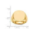 thumbnail image 5 of 14K Yellow Gold Ring Band Signet 17.5x17.0mm Open Back Men's, Size 9, 5 of 5