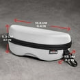 thumbnail image 2 of NoCry Storage Case for Safety Glasses with Felt Lining, Reinforced Zipper and Handy Belt Clip. Light Grey, 2 of 9