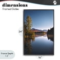 thumbnail image 4 of Stupell Industries Coastal Autumn Morning Wilderness Black Framed Giclee Art, 16 x 24, by Jonathan Zaharek, 4 of 8