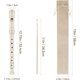 thumbnail image 4 of Soprano Recorder C Key 8 Holes 3-Piece German style Baroque Fingering Recorder Instrument with Cleaning Rod and Storage Bag, for Beginners Kids students((2 Set Beige), 4 of 5