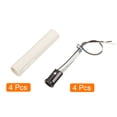 thumbnail image 3 of Uxcell E12 Lamp Base Light Socket Kit Plastic White 4Set, 3 of 5
