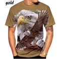 thumbnail image 3 of Las Nuevas Camisetas De Verano Impresas En 3D Eagle Para Hombres Y Mujeres Son Divertidas Y Transpirables , Suaves Y Cómodas ., 3 of 4
