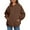 Brown, variant on Shine Up Hoodies for Women Fleece Hooded Sweatshirts Oversized Pullover Long Sleeve Ladies Tops with Pocket