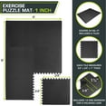 thumbnail image 5 of ProsourceFit Extra Thick Puzzle Exercise Mat 1", EVA Foam Interlocking Tiles, 5 of 8