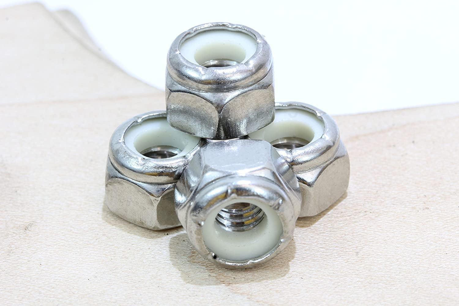 304 by Bolt Dropper #5-40 #4-40 #6-32 #12-24 Stainless Hex Lock Nut 10 Pack 
