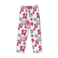 thumbnail image 4 of Xecao Watercolor Flowers Men's Straight Lounge Pajama Pants: The Ultimate in Comfortable Sleepwear, 4 of 9