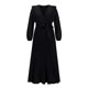 thumbnail image 1 of Vestidos de otoño e invierno para mujer 2022 elegante moda cuello en V vendaje plisado cintura alta vestido largo de fiesta sexy para mujer, 1 of 5