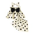 thumbnail image 2 of Two Piece Sets for Girls Summer Cute Polka Dot Printed Dresses Outfits 1-4Y Toddlers Kids Sleeveless Dress and Shorts Vacation Outfit Set, 2 of 3