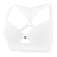 thumbnail image 3 of Feancey Women's Push Up Bra Front Closure Bras Solid Color Breathable Wireless Brassiere Lightly Padded Supportive Everyday Bralettes White S, 3 of 10