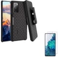 thumbnail image 1 of Screen Protector w Case Belt Clip for Samsung Galaxy S20 Fan Edition - Anti-Glare Tempered Glass Matte Anti-Fingerprint, Holster Swivel Cover Kickstand O8R fits Samsung Galaxy S20 Fan Edition, 1 of 13