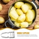 thumbnail image 5 of GOOHOCHY Pelador de cocina de acero inoxidable de 2 piezas, pelador de patatas, pelador de zanahorias de acero inoxidable, pelador de frutas y verduras, pelador de acero inoxidable, peladores de, 5 of 8