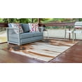 thumbnail image 4 of Unique Loom Modern Collection Rustic, Contemporary, Landscape, Vintage, Indoor and Outdoor Area Rug, 8' 0" x 11' 4", Beige/Brown, 4 of 10