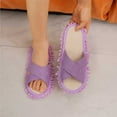 thumbnail image 5 of HNMKU Memory Foam Slippers for Women Machine Washable with Detachable Scuffing Sole for Indoor Outdoor Comfort and Cozy Living 02_Purple,5.5-7.5, 5 of 5