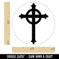 thumbnail image 2 of Presbyterian Cross Protestant Christian Religious Symbol Faith Rubber Stamp for Scrapbooking Crafting Stamping - Medium 1 Inch, 2 of 7