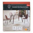 thumbnail image 1 of Comedor Home Trends con Mesa de Vidrio Marrón 5 Piezas, 1 of 4