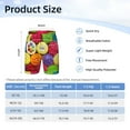 thumbnail image 4 of Cauagu Brightly Colored Cupcakes Print Swim Trunks for Men,Youth Boys Swim Shorts Compression Liner Beach Shorts Boys' Swimming Shorts 7-20 Years Bathing Suit-Small, 4 of 7
