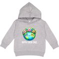 thumbnail image 2 of Inktastic Happy Earth Day Flowered Toddler Hoodie, 2 of 4