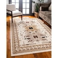 thumbnail image 1 of Unique Loom Taftan collection geometric Tribal Ivory Area Rug (9 0 x 12 0), 1 of 2