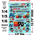 thumbnail image 2 of Clear Vinyl R/C Racing Sponsor Sticker Gang Sheet 55-1/4-1/5 � 1/6th Scale Model Decal Sticker Sheet Radio Control Lexan Body � Die-Cut to Shape - Peel & Stick � Water Slide - Bandit -, 2 of 8