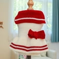 thumbnail image 4 of Pet Sweater with Doll Collar - Elastic Princess Style, Comfortable, Two-legged, Keep Warm, Acrylic, Sweet Ladylike Dog Dress, for Autumn, 4 of 8