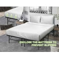 thumbnail image 4 of YRLLENSDAN Foldable Platform Full Size Bed Frame for Adults, 350LBS Capacity Rollaway Foding Guest Bed without Wheels Heavy Duty Hideaway Rollaway Bed Full for Girls, 4 of 7