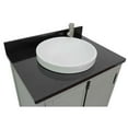 thumbnail image 4 of Bellaterra Home 31" Single vanity in Gray Ash finish top with Black galaxy and round sink, 4 of 9