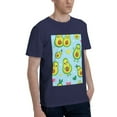 thumbnail image 2 of Bingfone Cartoon Avocado Men'S Loose Fit Short-Sleeve Pocket T-Shirt, 2 of 7