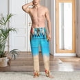 thumbnail image 4 of Salouo Boards and Beach Print Pajama Pants for Men, Lounge Pants Elastic Waistband Casual Men's sleepwear Loungewear Sleep Pajama Pant -Medium, 4 of 7
