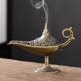 thumbnail image 2 of Aladdin Genie Lamp Incense Burner Made of Alloy Material Ideal for Tea Ceremony Decoration and Incense Use, 2 of 8