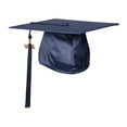 thumbnail image 6 of Endea Graduation Shiny Navy Blue Graduation Cap  Tassel, 6 of 11