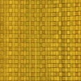 thumbnail image 1 of Ahgly Company Machine Washable Indoor Square Abstract Yellow Modern Area Rugs, 4' Square, 1 of 4