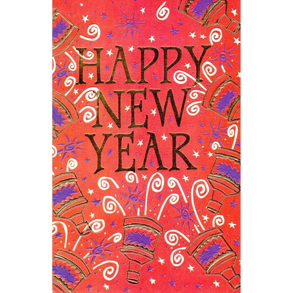 New Year Greeting Cards - 24 Pack - Walmart.com - Walmart.com