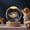 Galaxy, variant on 3D Crystal Ball Night Light, 5cm LED Saturn Lamp with Wooden Base, Decorative Glowing Galaxy Globe for Bedroom, Unique Space Theme Gift for Kids and Adults
