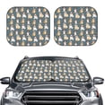 thumbnail image 2 of Bingfone Cartoon Bulldog 1 Windshield Sun Shade 2-Piece Foldable Car Front Window Sunshade for Most Sedans SUV Truck - Large, 2 of 7