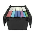 thumbnail image 6 of UBMOVE Plastic Storage Chests, Stackable, 27" x 17" x 12", 2 Count, Black, 6 of 11