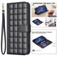 thumbnail image 4 of Wallet Case for Samsung Galaxy S25+ Plus, Detachable Shoulder Strap Hand Wrist Cards Slots Flip Stand Shockproof Premium PU Leather Cover for Samsung Galaxy S25+, Black, 4 of 7