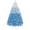 Lake Blue Gradient, variant on Alden Design 6 Ft Pre-lit Flocked Christmas Tree with Warm Lights, Frosted White