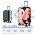 thumbnail image 4 of Susaid Cute Axolotl Sakura Blossoms A Print Elastic Washable Suitcase Cover with Hidden Zipper, Fits 18-32 Inch Luggage for Protection During Travel-Large, 4 of 7