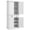 White#97, variant on Wooden Sideboards HOMCOM 67" Tall Freestanding Kitchen Pantry Cabinet, 4-Door Storage Cabinet with Drawer and Adjustable Shelves for Dining Room, White,Sideboards With Storage