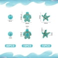 thumbnail image 3 of About 110pcs 3 Styles Synthetic Turquoise Beads Sea Turtle Beads Starfish Beads Summer Ocean Animal Spacer Beads 8mm Round Beads Sea Star Tortoise DIY Charms, 3 of 9
