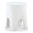 thumbnail image 1 of Afuera Living Contemporary White Indoor/Outdoor Concrete End Table, 1 of 8