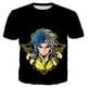 thumbnail image 1 of Saint Seiya camiseta moda camisetas niños Hip Hop Tops Tees Anime 3d imprimir camiseta de verano gráfico Tops niños Tee, 1 of 4